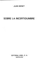 Cover of: Sobre la incertidumbre