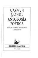 Cover of: Antología poética