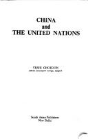 Cover of: China and the United Nations