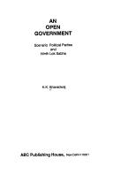 Cover of: An open government by K. K. Bhardwaj