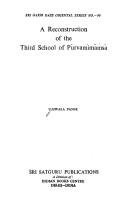 Cover of: A reconstruction of the third school of Pūrvamīmāṃsā