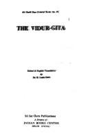 Cover of: The Vidur-gita