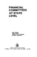 Cover of: Financial committees at state level by Anil Minhas ... [et al.].