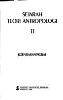 Cover of: Sejarah teori antropologi