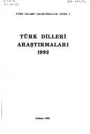 Cover of: Türk dilleri araştırmaları, 1992
