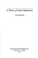Cover of: A theory of scalar implicature