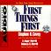 Cover of: First Things First