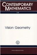 Cover of: Vision geometry: proceedings of an AMS special session held October 20-21, 1989