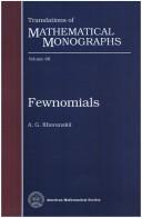 Cover of: Fewnomials