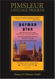 Cover of: German Plus: Learn to Speak and Understand German with Pimsleur Language Programs (Pimsleur Language Program)