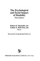 The Psychological and social impact of disability by Arthur E. Dell Orto