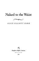 Cover of: Naked to the waist