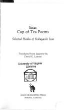 Cover of: Issa, cup-of-tea poems by Kobayashi, Issa