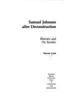 Cover of: Samuel Johnson after deconstruction: rhetoric and the Rambler