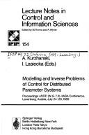 Cover of: Modelling and inverse problems of control for distributed parameter systems by IFIP WG 7.2 Conference (1989 Laxenburg, Austria)