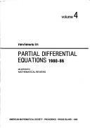 Cover of: Reviews in partial differential equations, 1980-86, as printed in Mathematical reviews.