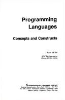 Cover of: Programming languages by Ravi Sethi