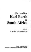 Cover of: On reading Karl Barth in South Africa