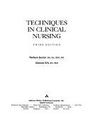 Techniques in clinical nursing by Barbara Kozier