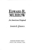 Cover of: Edward R. Murrow by Joseph E. Persico