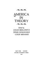 Cover of: America in theory | 