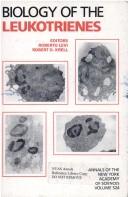 Biology of the leukotrienes by Roberto Levi, Robert D. Krell