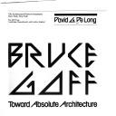 Cover of: Bruce Goff: toward absolute architecture