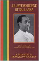 Cover of: J.R.  Jayewardene of Sri Lanka by K. M. De Silva