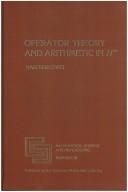 Cover of: Operator theory and arithmetic in H [infinity]