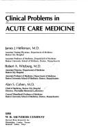 Cover of: Clinical problems in acute care medicine