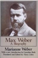 Cover of: Max Weber: a biography