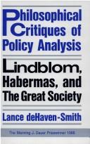 Philosophical critiques of policy analysis by Lance DeHaven-Smith