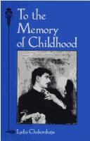 Cover of: To the memory of childhood