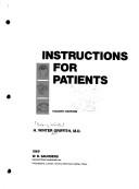 Cover of: Instructions for patients by H. Winter Griffith