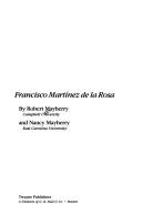 Cover of: Francisco Martínez de la Rosa by Robert Mayberry