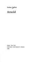 Cover of: Arnold by Stefan Collini