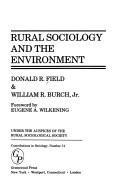 Cover of: Rural sociology and the environment