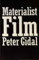 Cover of: Materialist film by Peter Gidal