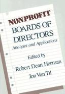 Cover of: Nonprofit boards of directors: analyses and applications