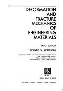 Cover of: Deformation and fracture mechanics of engineering materials by Richard W. Hertzberg