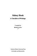 Cover of: Sidney Hook: a checklist of writings