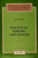 Cover of: Political theory and power