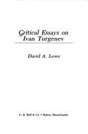 Cover of: Critical essays on Ivan Turgenev