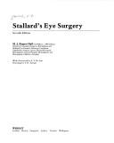 Cover of: Stallard's eye surgery. by Michael J. Roper-Hall