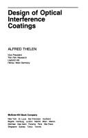 Design of optical interference coatings by Alfred Thelen
