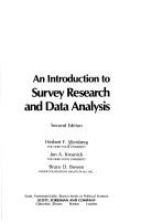 Cover of: An introduction tosurvey research and data analysis.