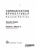 Cover of: Communicating effectively