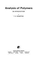 Cover of: Analysis of polymers by T. R. Crompton