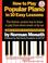 Cover of: How to play popular piano in 10 easy lessons