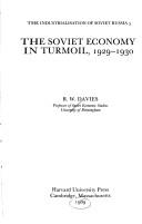 Cover of: The Soviet economy in turmoil, 1929-1930